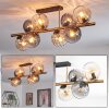 Koyoto Plafones, Luminarias esféricas dorado, Negro, 8 luces