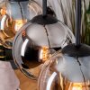 Koyoto Lámparas suspendidas, Luminarias esféricas, Lámparas colgantes Crudo, Negro, 5 luces