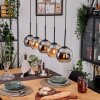 Koyoto Lámparas suspendidas, Luminarias esféricas, Lámparas colgantes Crudo, Negro, 5 luces
