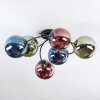 Chehalis Plafones, Luminarias esféricas 56 cm Azul, Verde, Color cobre, 6 luces