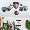 Chehalis Plafones, Luminarias esféricas 56 cm Azul, Verde, Color cobre, 6 luces