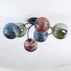 Chehalis Plafones, Luminarias esféricas 56 cm Azul, Verde, Color cobre, 6 luces