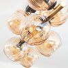 Koyoto Plafones, Luminarias esféricas dorado, Negro, 8 luces