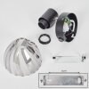 Saire Apliques, Spot de pared Cromo, Negro, 1 luz