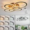 Ronak Plafones LED Negro, 1 luz, Mando a distancia