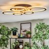 Ronak Plafones LED Negro, 1 luz, Mando a distancia