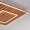 Meron Plafones LED Color madera, Negro, 1 luz
