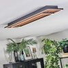 Meron Plafones LED Color madera, Negro, 1 luz