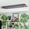 Meron Plafones LED Color madera, Negro, 1 luz