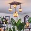Chehalis Plafones, Luminarias esféricas Colores ámbar, 5 luces