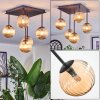 Chehalis Plafones, Luminarias esféricas Colores ámbar, 5 luces