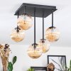 Chehalis Plafones, Luminarias esféricas Colores ámbar, 5 luces