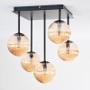 Chehalis Plafones, Luminarias esféricas Colores ámbar, 5 luces