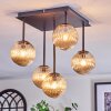 Chehalis Plafones, Luminarias esféricas Colores ámbar, 5 luces