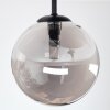 Chehalis Plafones, Luminarias esféricas 34 cm Ahumado, 3 luces
