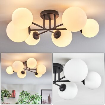 Chehalis Plafones, Luminarias esféricas Blanca, 6 luces