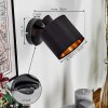 Alsen Apliques, Spot de pared Negro, 1 luz