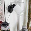 Fallhagen Apliques, Spot de pared Negro, 1 luz