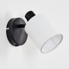 Fallhagen Apliques, Spot de pared Negro, 1 luz