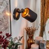 Fallhagen Apliques, Spot de pared Negro, 1 luz