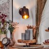 Fallhagen Apliques, Spot de pared Negro, 1 luz