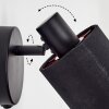 Fallhagen Apliques, Spot de pared Negro, 1 luz