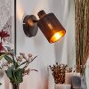 Fallhagen Apliques, Spot de pared Negro, 1 luz