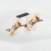 Koyoto Plafones, Luminarias esféricas dorado, Negro, 8 luces