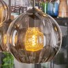 Koyoto Lámparas suspendidas, Luminarias esféricas, Lámparas colgantes Ahumado, 6 luces