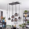 Koyoto Lámparas suspendidas, Luminarias esféricas, Lámparas colgantes Ahumado, 6 luces