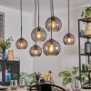 Koyoto Lámparas suspendidas, Luminarias esféricas, Lámparas colgantes Ahumado, 6 luces