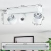 Narel Plafones, Spot techo LED Blanca, 3 luces