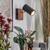 Javel Apliques, Spot de pared Cromo, Crudo, Negro, 1 luz