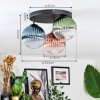 Chehalis Plafones, Luminarias esféricas 33.5 cm Azul, Verde, Transparente, Color cobre, 3 luces