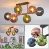 Gastor Plafones, Luminarias esféricas Azul, Verde, Color cobre, 6 luces
