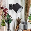 Bassagoda Apliques, Spot de pared Negro, 1 luz