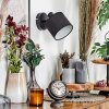 Bassagoda Apliques, Spot de pared Negro, 1 luz