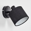 Bassagoda Apliques, Spot de pared Negro, 1 luz