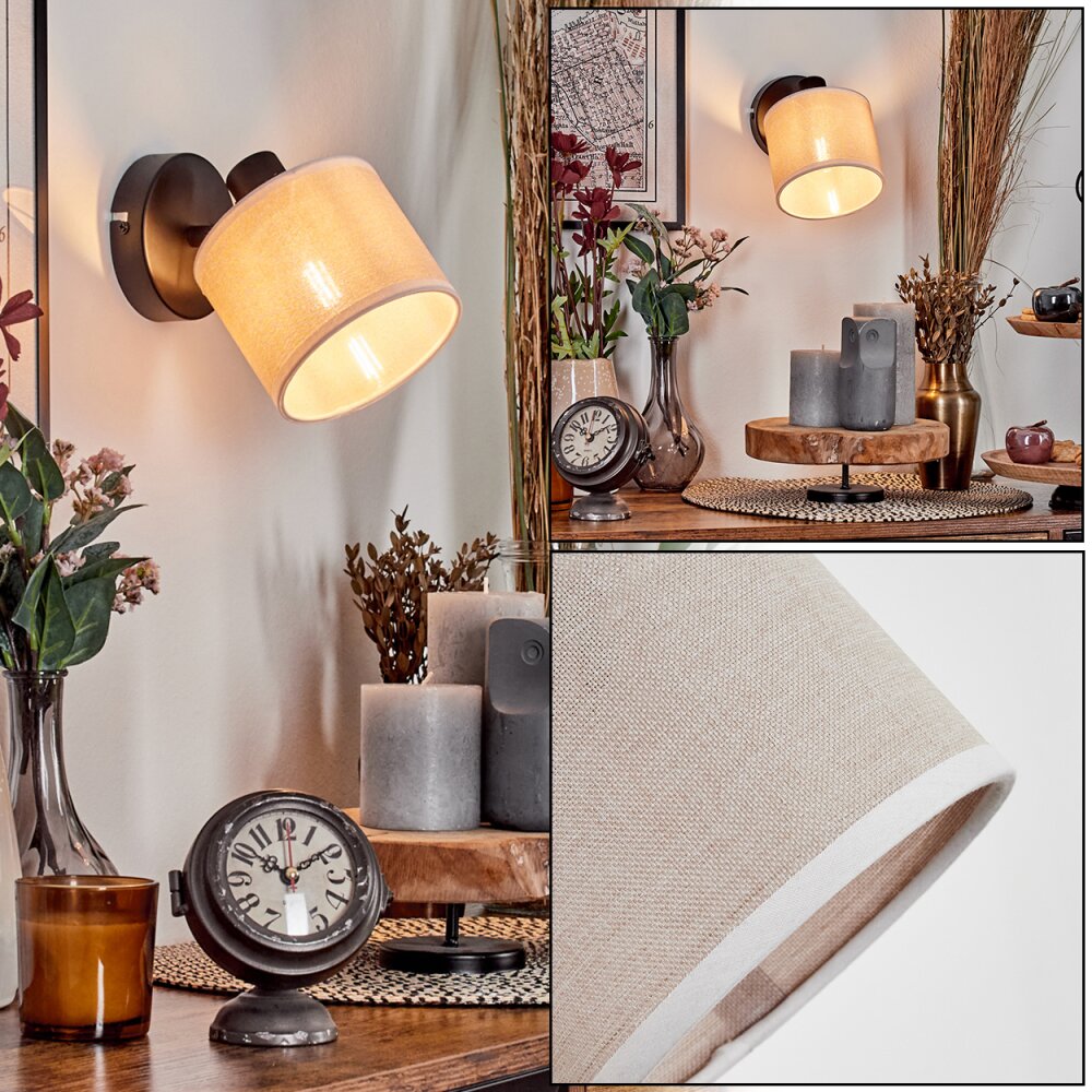 Bassagoda Apliques, Spot de pared Negro, 1 luz main product photo