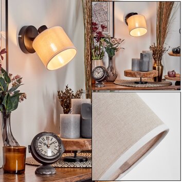 Bassagoda Apliques, Spot de pared Negro, 1 luz Bassagoda Apliques, Spot de pared Negro, 1 luz