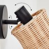 Cavaca Apliques, Spot de pared Negro, 1 luz