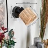 Cavaca Apliques, Spot de pared Negro, 1 luz
