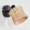 Cavaca Apliques, Spot de pared Negro, 1 luz