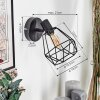 Yaak Apliques, Spot de pared Negro, 1 luz