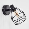Yaak Apliques, Spot de pared Negro, 1 luz