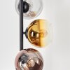 Koyoto Luminarias esféricas, Lámpara de pie 32 cm dorado, Transparente, Color cobre, Ahumado, 6 luces