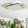 Barullu Plafones, Panel LED Color madera, Negro, Blanca, 1 luz