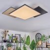 Barullu Plafones, Panel LED Color madera, Negro, Blanca, 1 luz