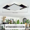 Barullu Plafones, Panel LED Negro, Blanca, 1 luz
