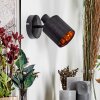 Fallhagen Apliques, Spot de pared Negro, 1 luz